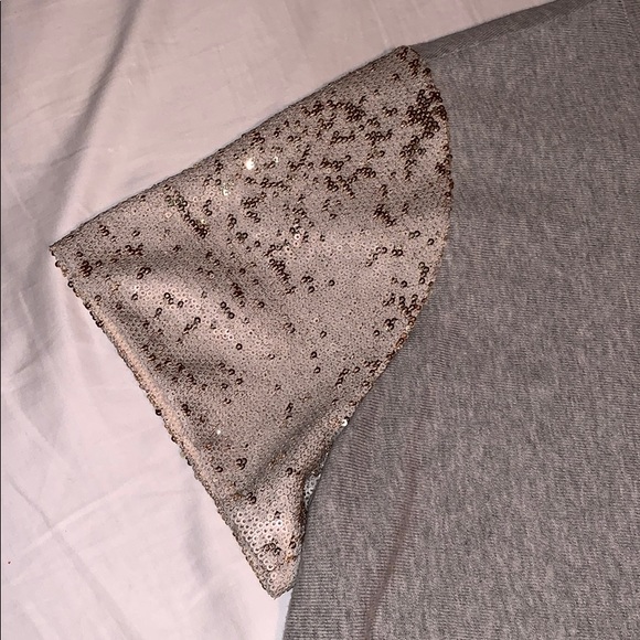 A New Day Shirt Sleeve Sweater w/Sequin Sleeves - Picture 4 of 5